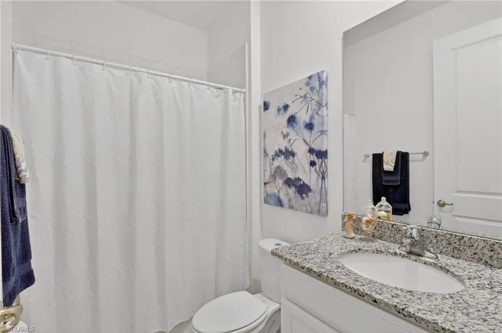 Full bath with vanity and a shower /tub combination