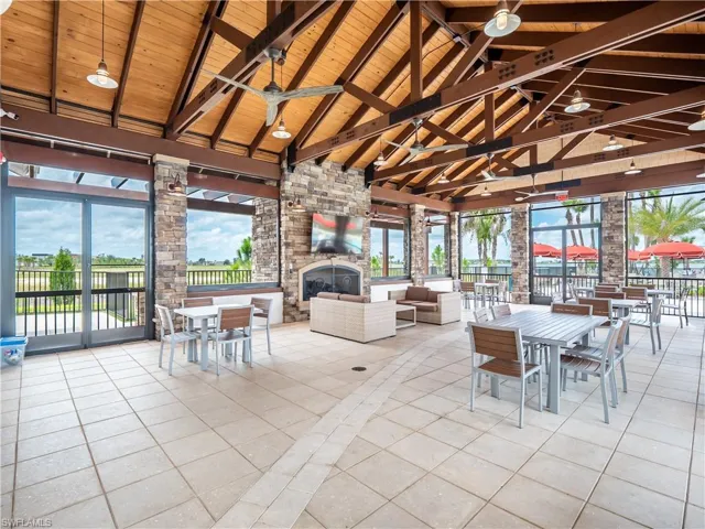 Screen in area at Cypress Lodge