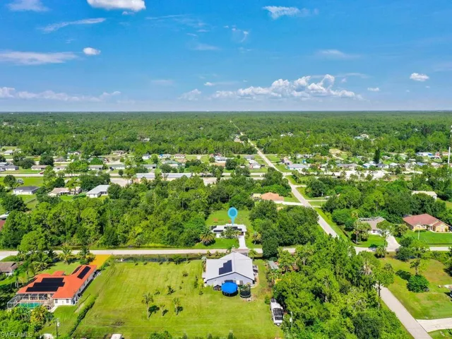 Bird's eye view featuring a forest view