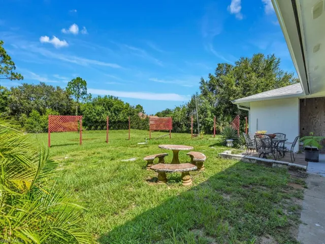 View of yard with a patio area