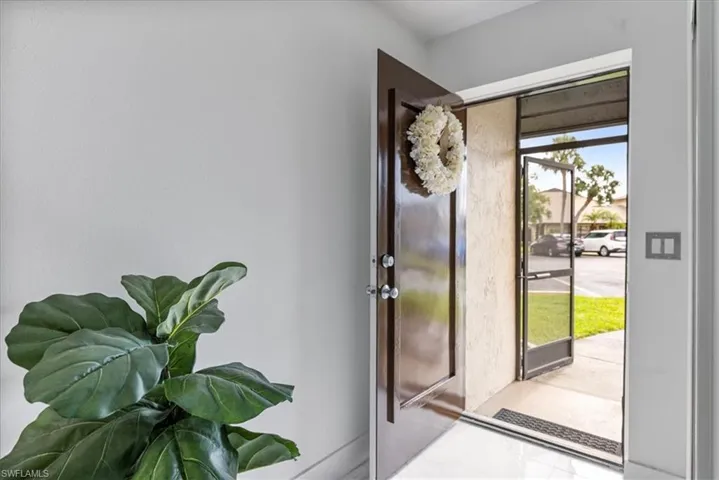 Entryway with baseboards