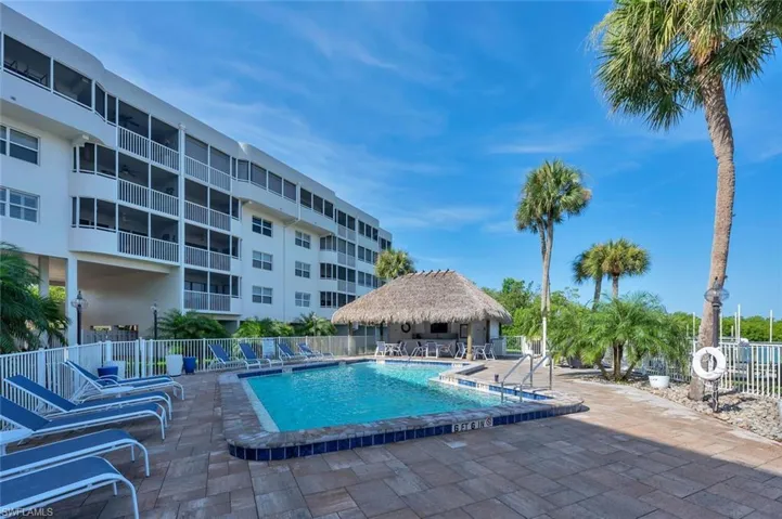 Community pool on the water