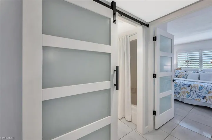 Hall way from guest bed to guest bath