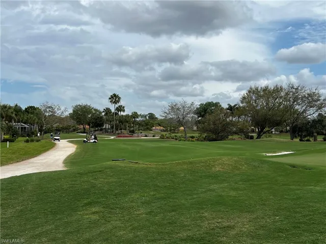 View of the 8th par three hole