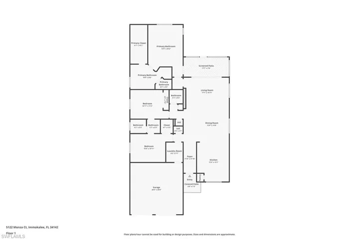 View of floor plan / room layout