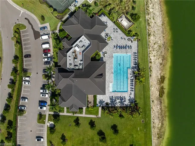 Amenity center and lap pool