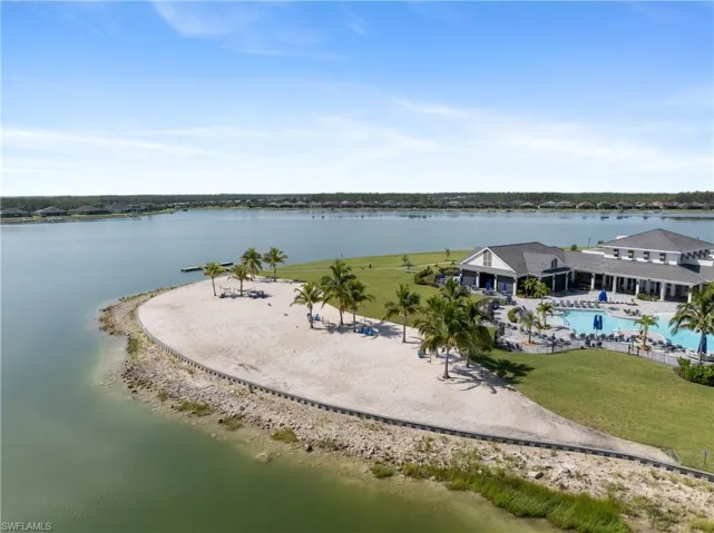 Community lake beach