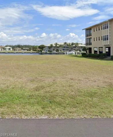 View of cleared, ready-to-build vacant lot