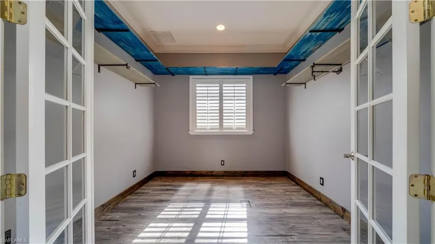 Den with French Doors