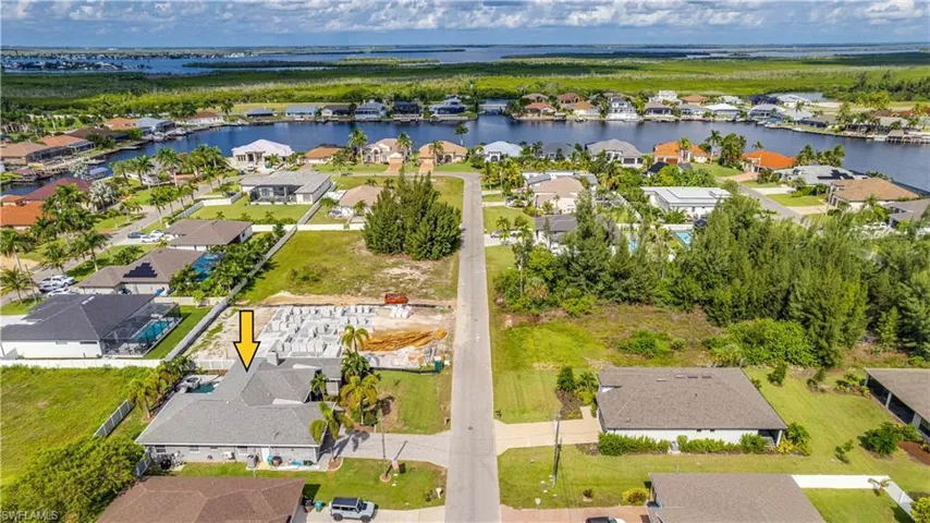 Aerial View of 3802 SW 3rd St. Cape Coral, FL 33991