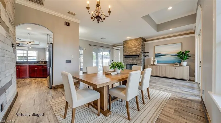 Dining Area Virtually Staged