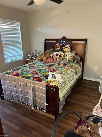Owner's bedroom with front window