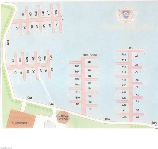 70′ Boat Slip At Saint Charles Marina, Fort Myers, Florida 33908