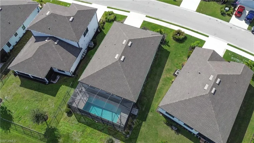 Drone / aerial view featuring a residential view