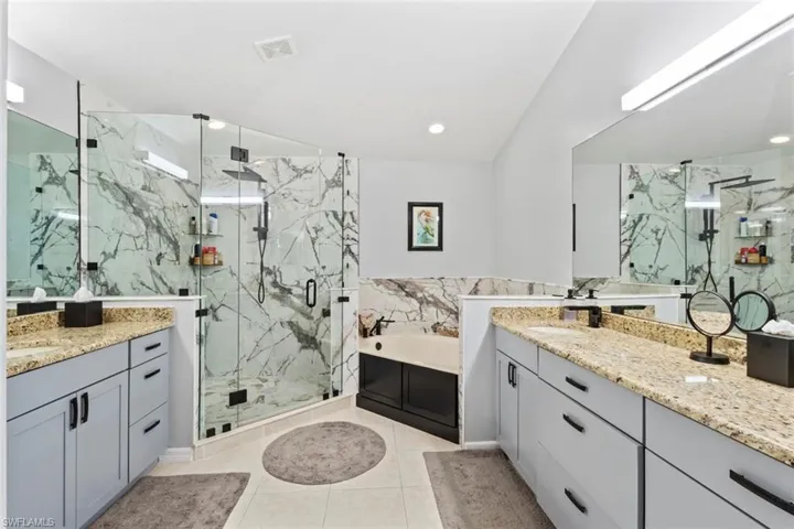 Fully updated and inviting primary bathroom