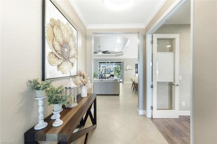 Entryway with den/office on the right