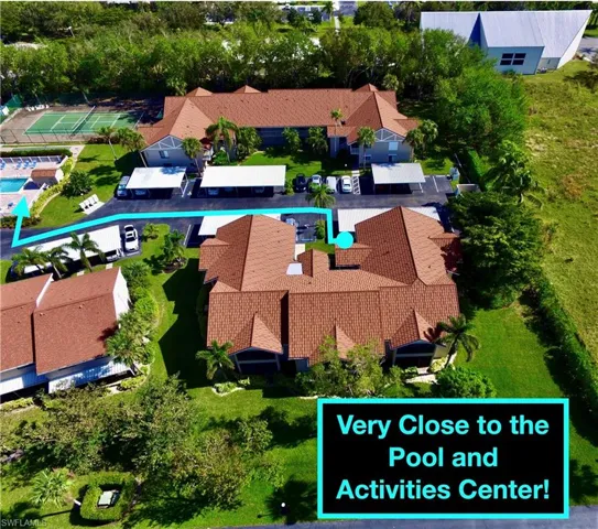 Birds eye view of property