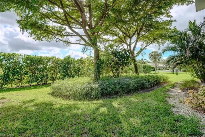 Landscaped Area off the rear of the condo