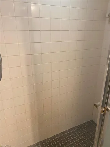 1st floor bathroom view of walk in shower.