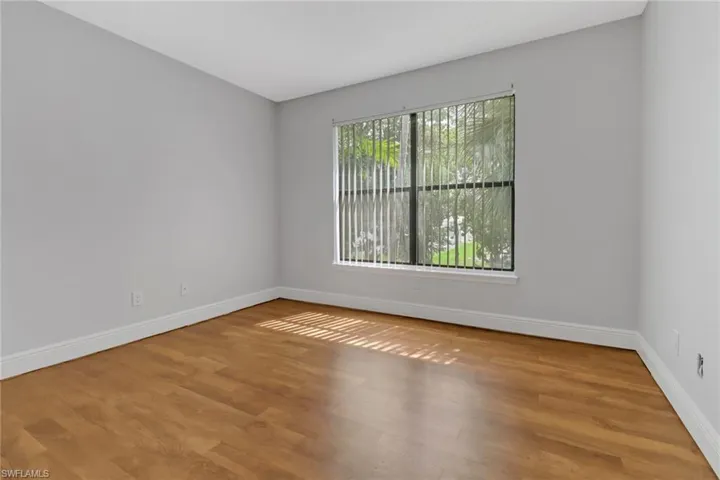 Spare room featuring light hardwood / wood-style floors