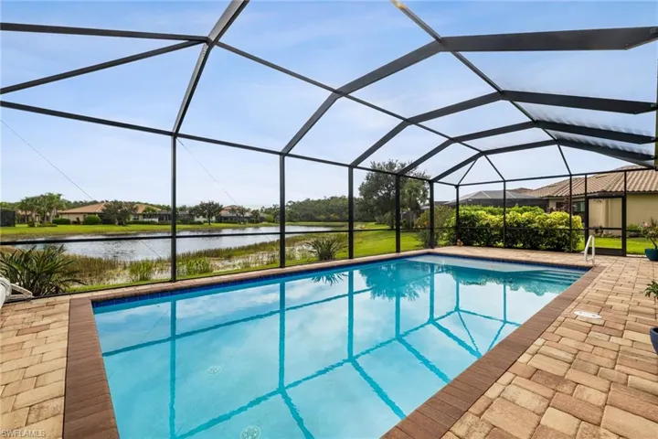 Custom Oversized Heated Pool with Lake View