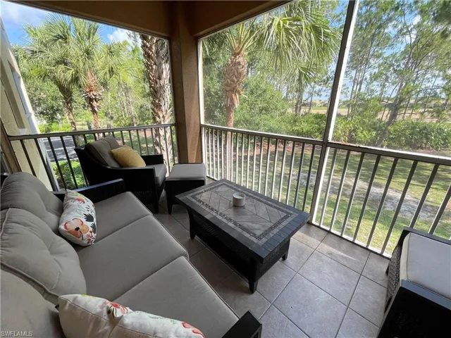 Enjoy the view! Balcony featuring outdoor lounge area