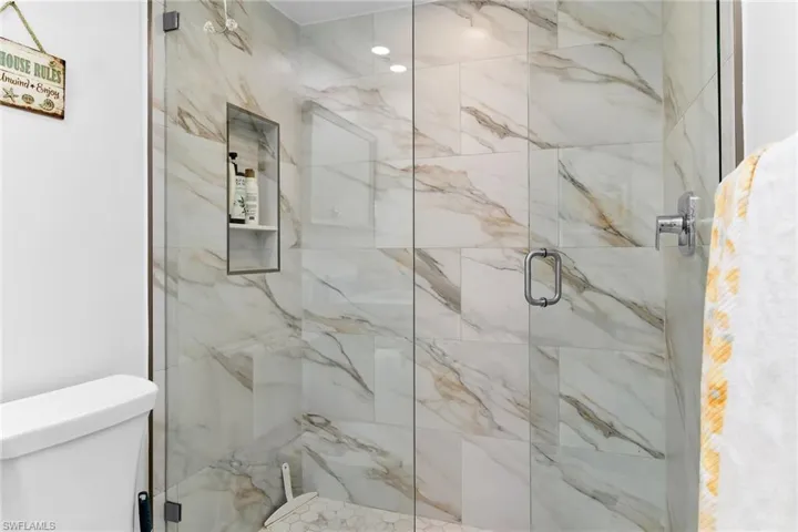 Beautifully remodeled walk-in shower