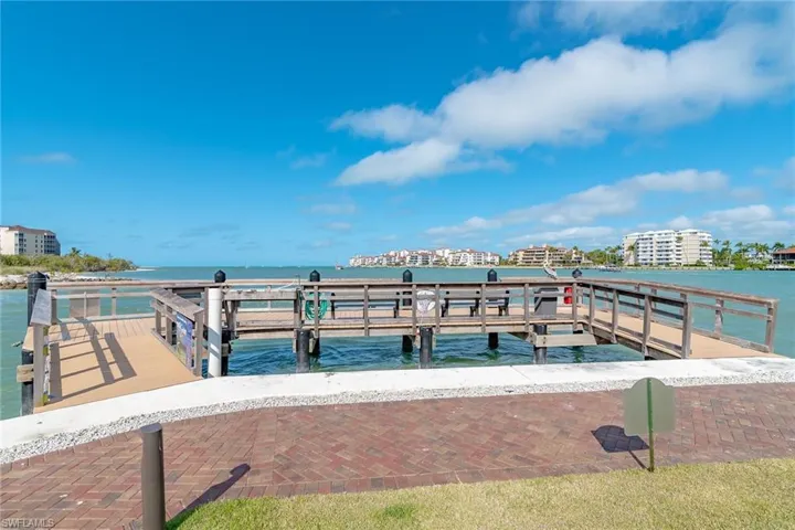 Community dock area. Great place to watch the water activities