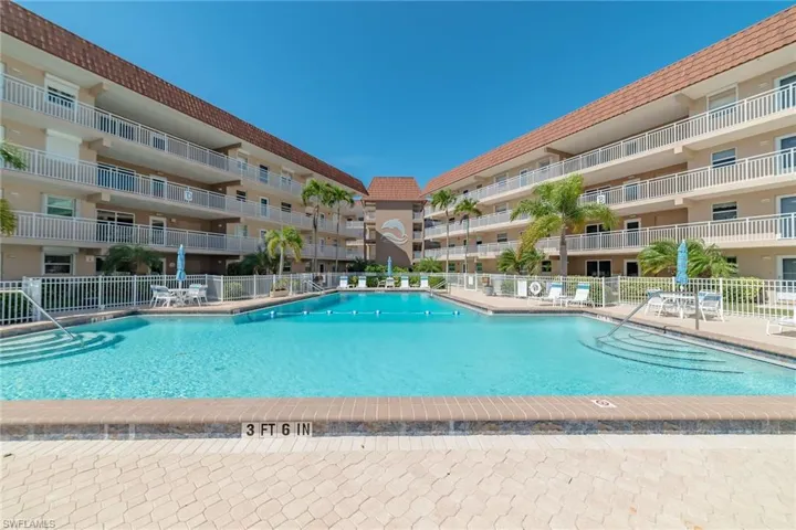 Community pool and amenities right outside your door