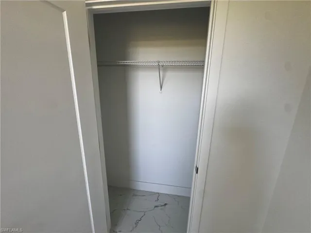 View of second bedroom closet