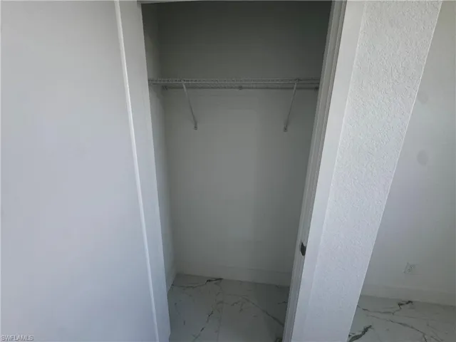 View of first bedroom closet