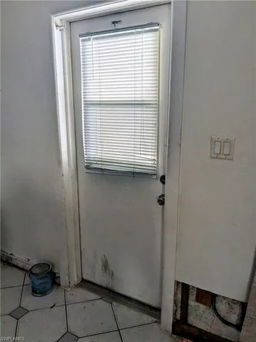 Side door to patio
