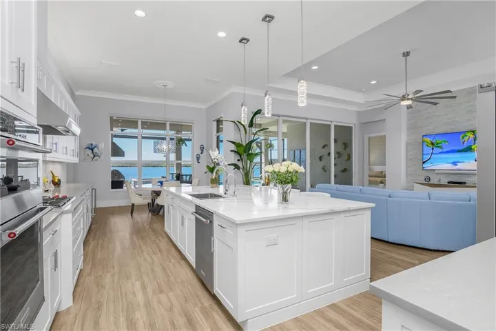 Views abound from nearly every room in the house--prepare meals, entertain guests, or simply relax while taking in the incredible views.