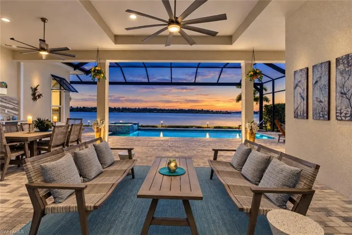 This home provides seamless indoor/outdoor living with an entire outdoor living space and a view that is incredible!