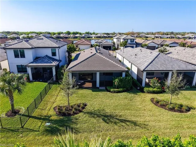Drone / aerial view with a residential view