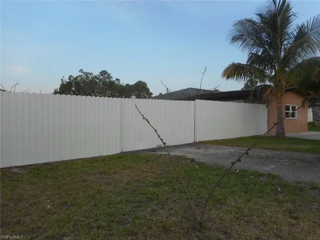 View of yard left