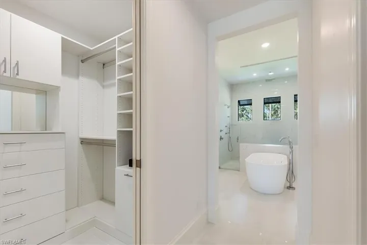Master Bedroom closet #1 with custom shelving