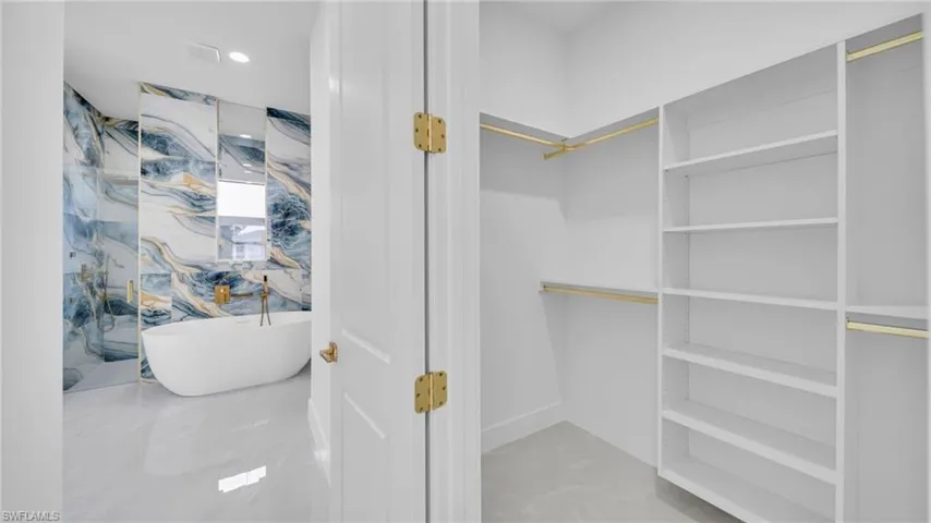 View of spacious closet