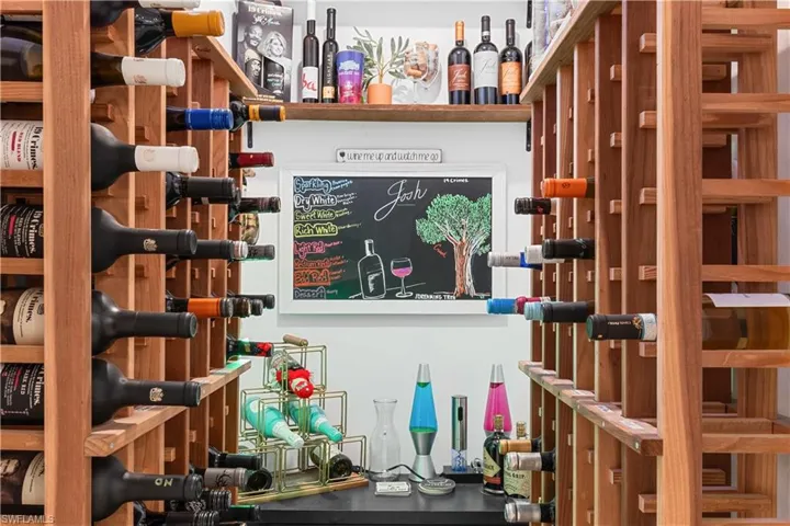 Closet made into Wine Cellar