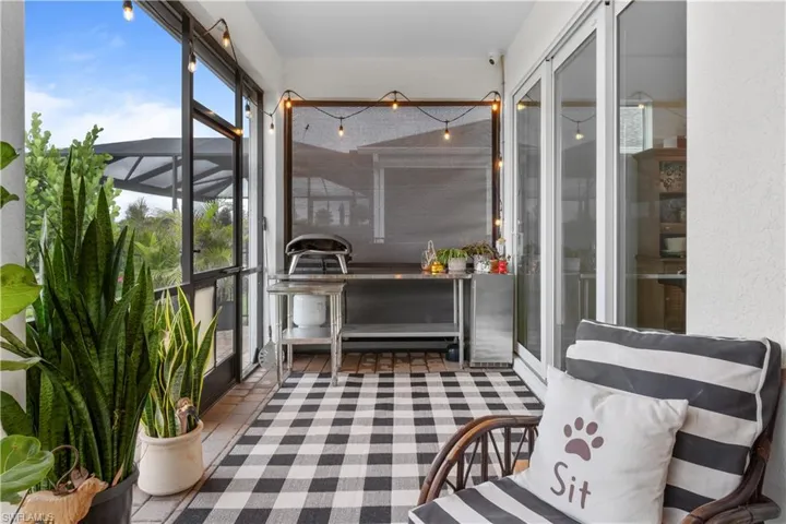 Large size Patio with electric roll down security shutters