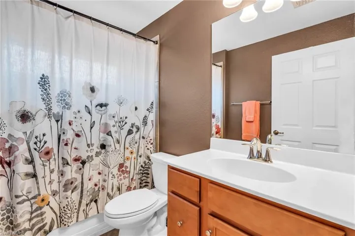 Bathroom with walk in shower,