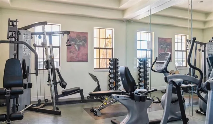 View of workout area