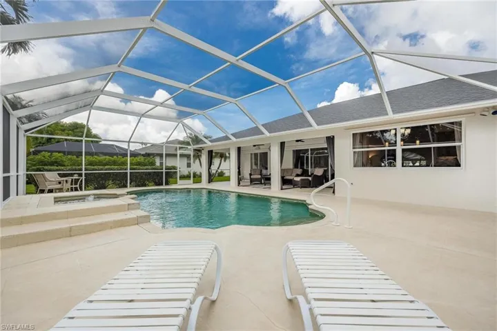 View of pool