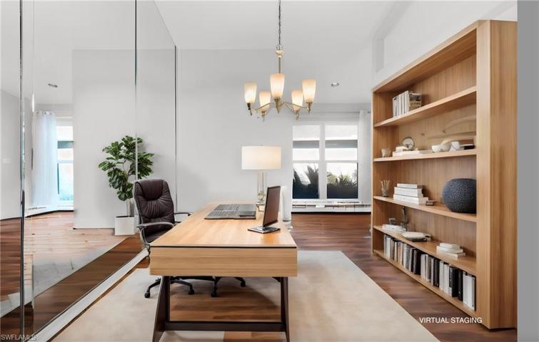 Alternative use of current dining room. Virtually staged.