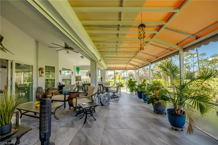 EXTENDED LANAI WITH NEW CANOPY