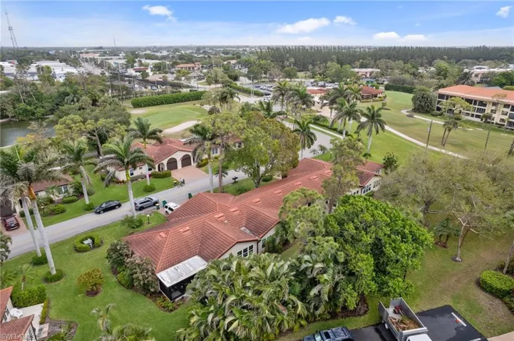 Bird's eye view of a local golf course