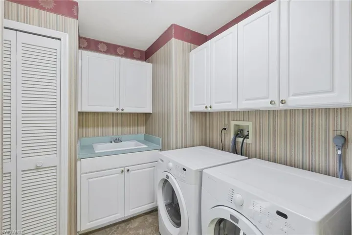Inside Spacious Laundry, Utility Tub, EXTRA Storage