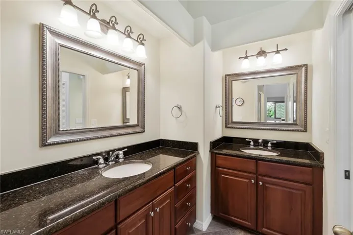 Wonderful, Spacious Dual Sinks, Mirrors, Granite, Raised Cabinetry