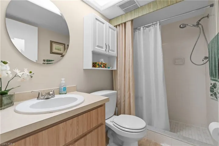 Primary bath with walk-in shower