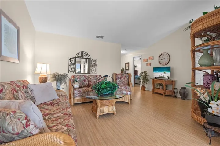 Living area featuring wood finished floors